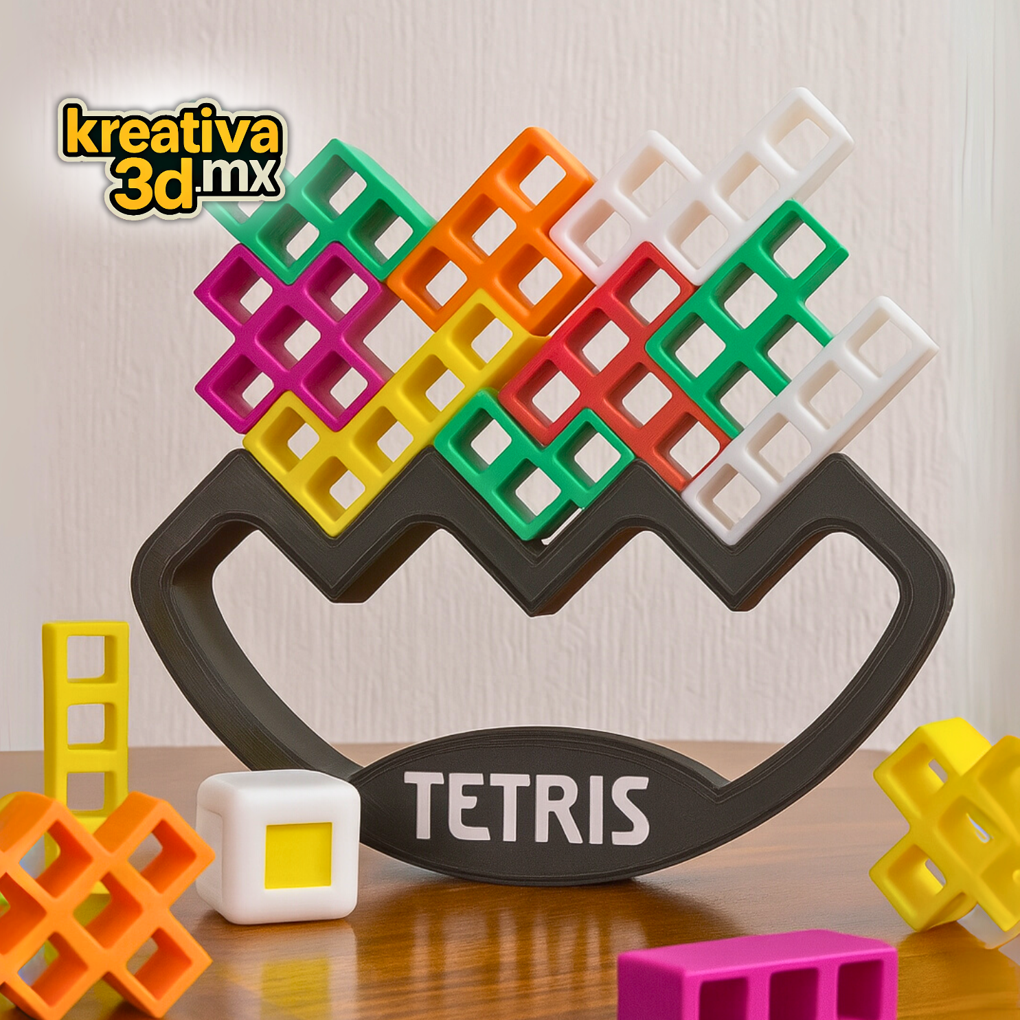 🧠 Tetris Balance 3D – Juego de Mesa de Habilidad y Precisión