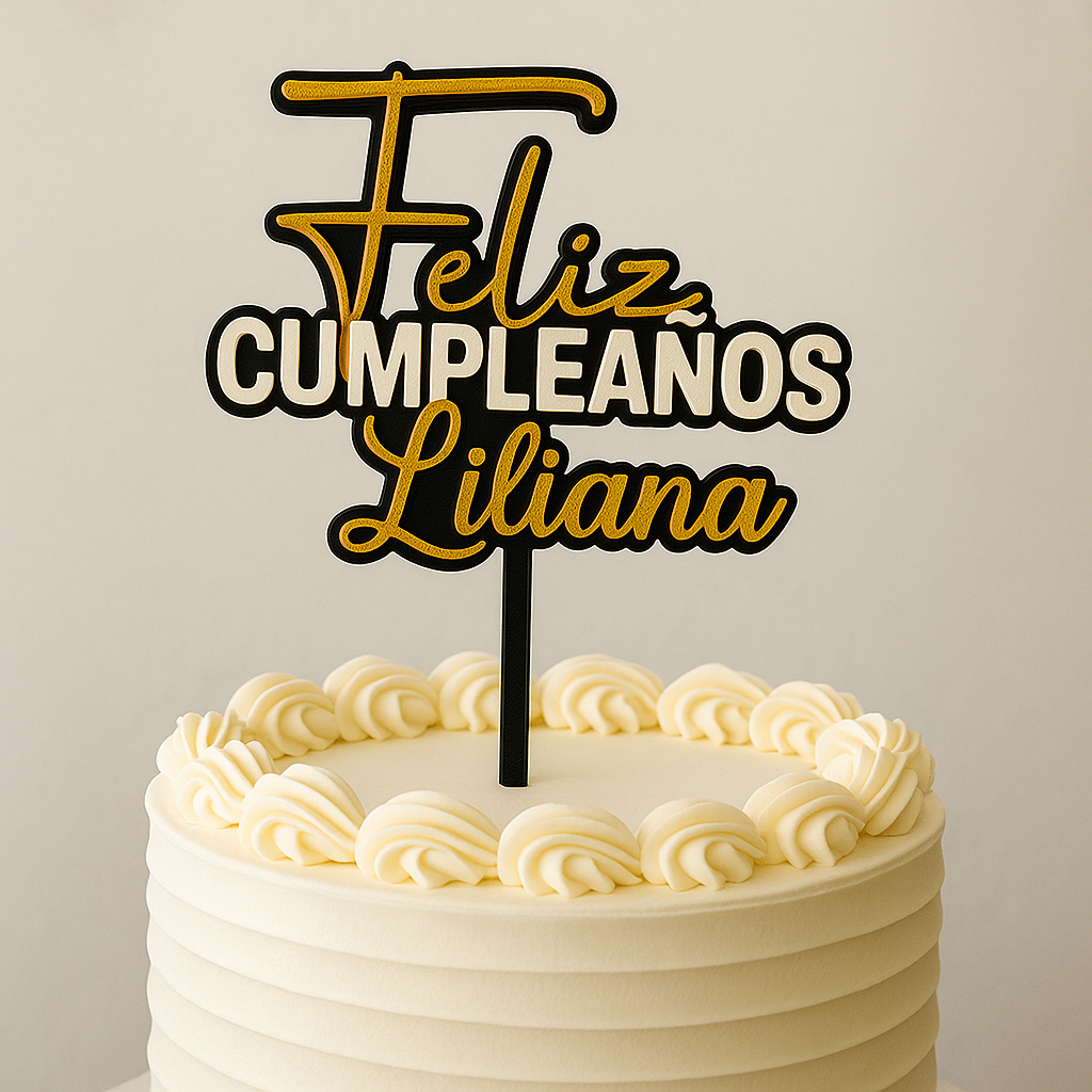 🎂 Letreros Personalizados para pastel – Frase y color