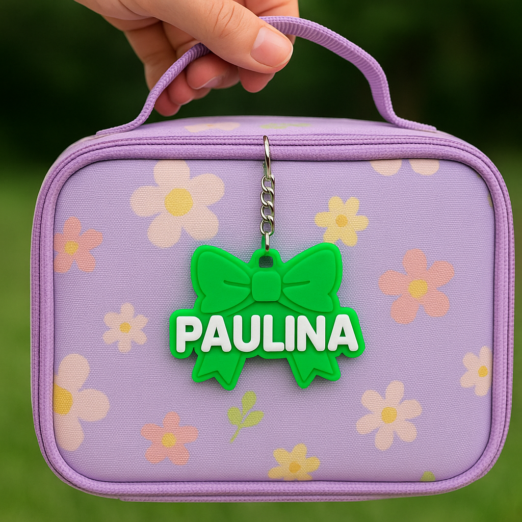Set de 2- Llaveros tag Personalizados para Mochila con figuras