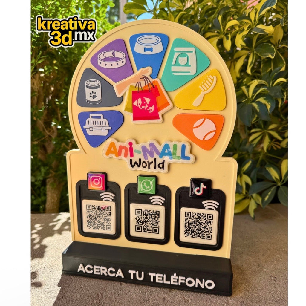 📱🔥 Panel 1 a 3 NFC + QR Personalizado