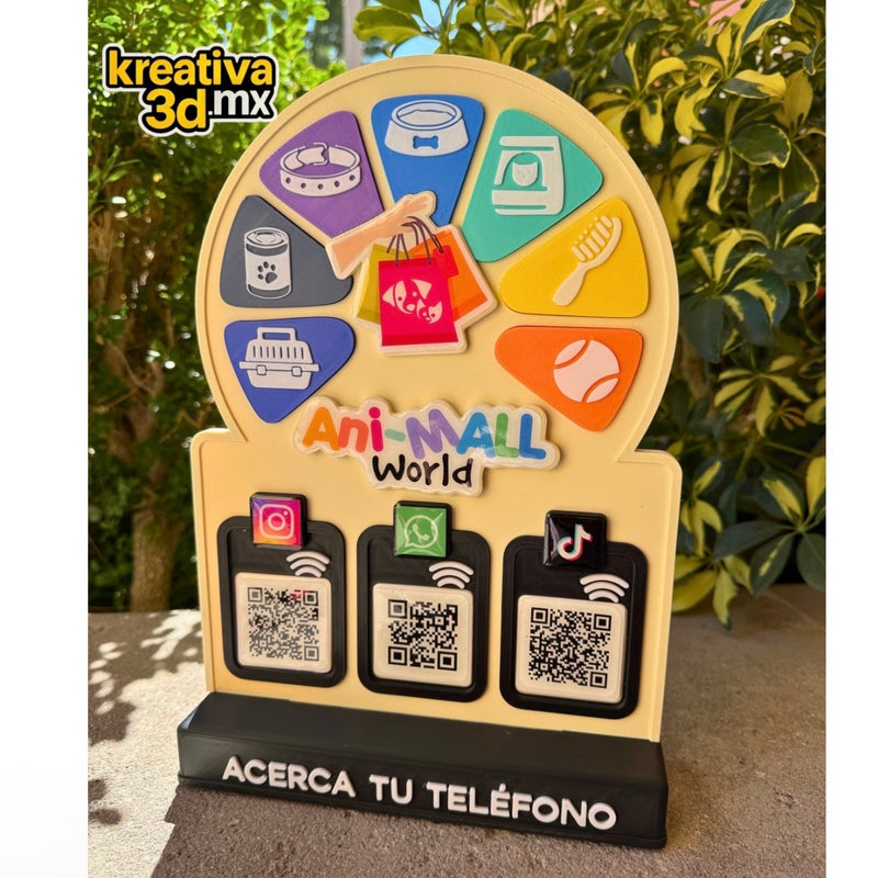 📱🔥 Panel 1 a 3 NFC + QR Personalizado