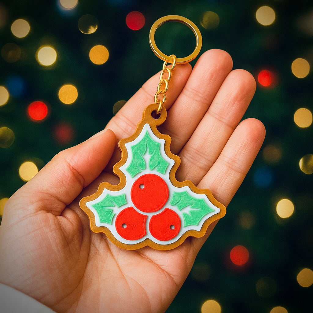 Set de 4 Llaveros Navideños con Chip NFC – Elige tus Diseños Favoritos