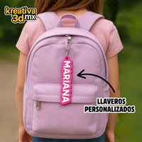 Set de 2- Llaveros tag Personalizados para Mochila