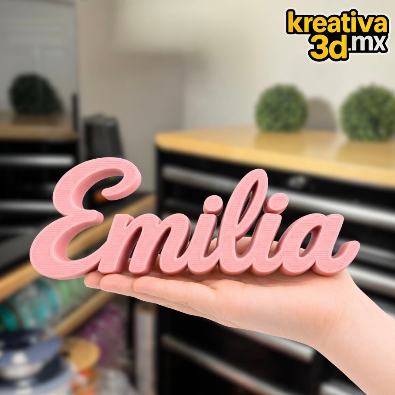 ✨ Nombre Decorativo 3D Personalizado (15 cm) | Ideal para Regalos y Decoración
