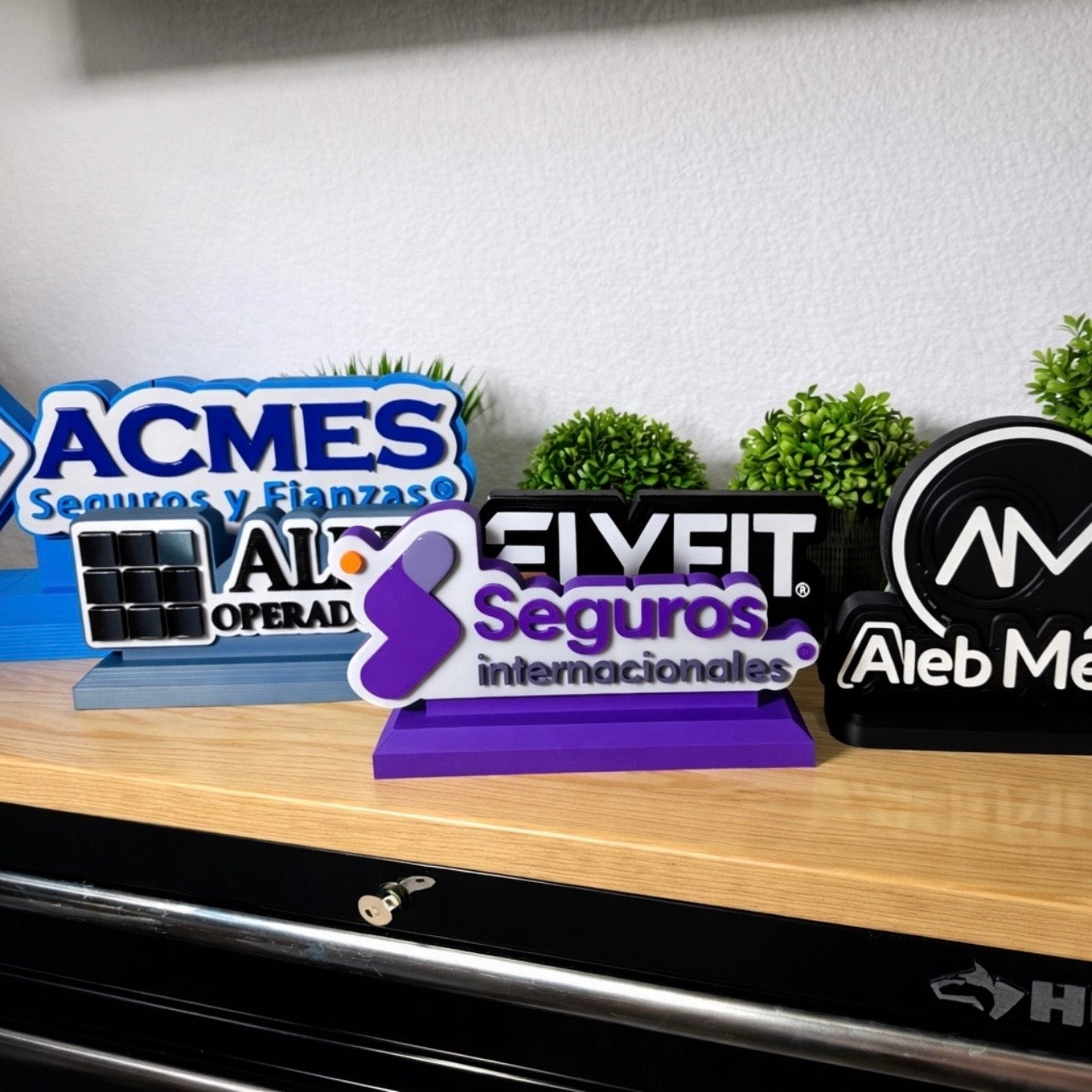 📢 Letrero 3D Personalizado con Logo (25 cm) | para Mostrador