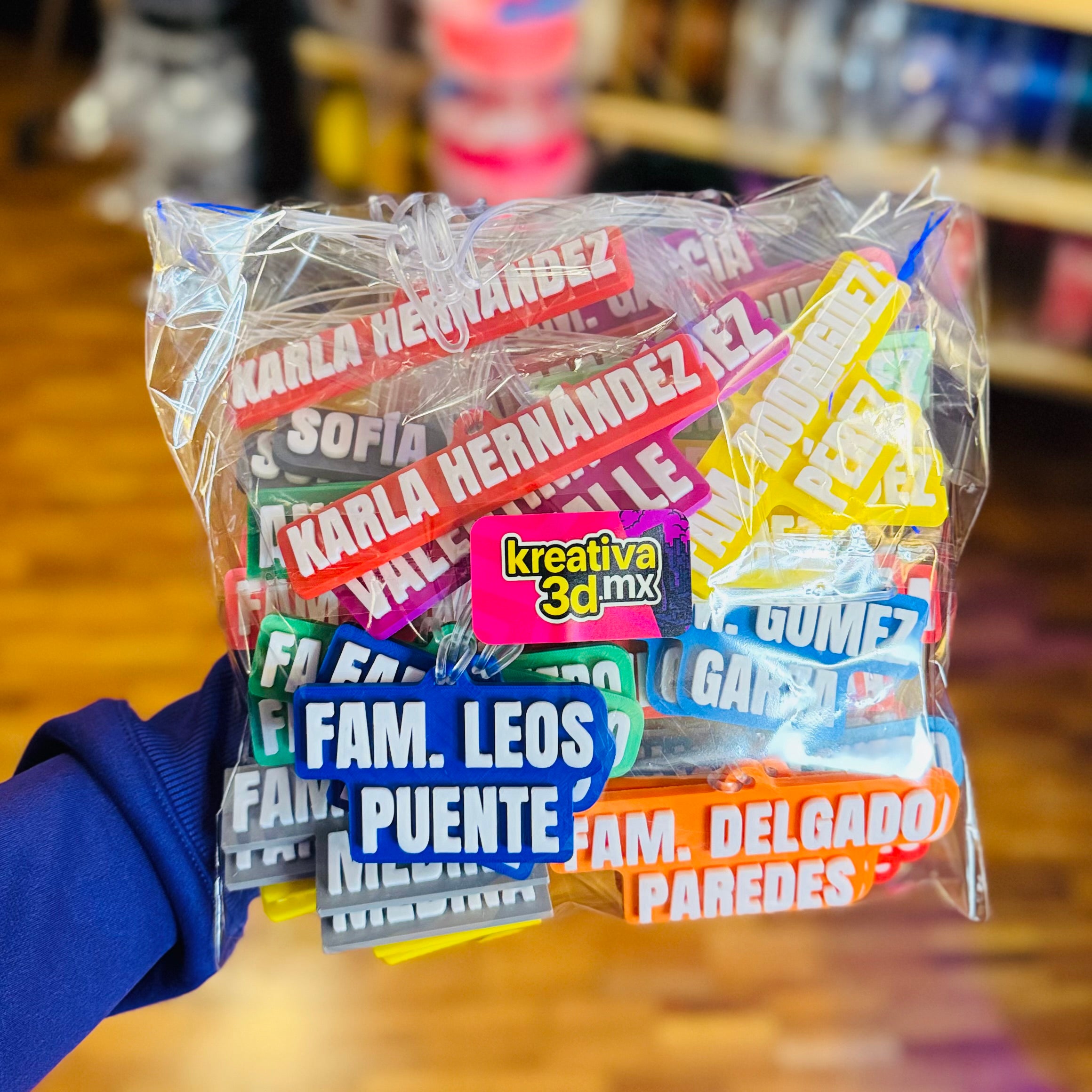 Set de 2- Llaveros tag Personalizados para Mochila