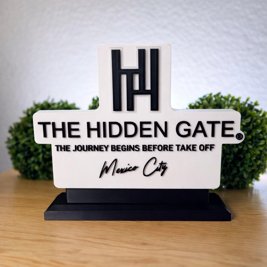 📢 Letrero 3D Personalizado con Logo (25 cm) | para Mostrador