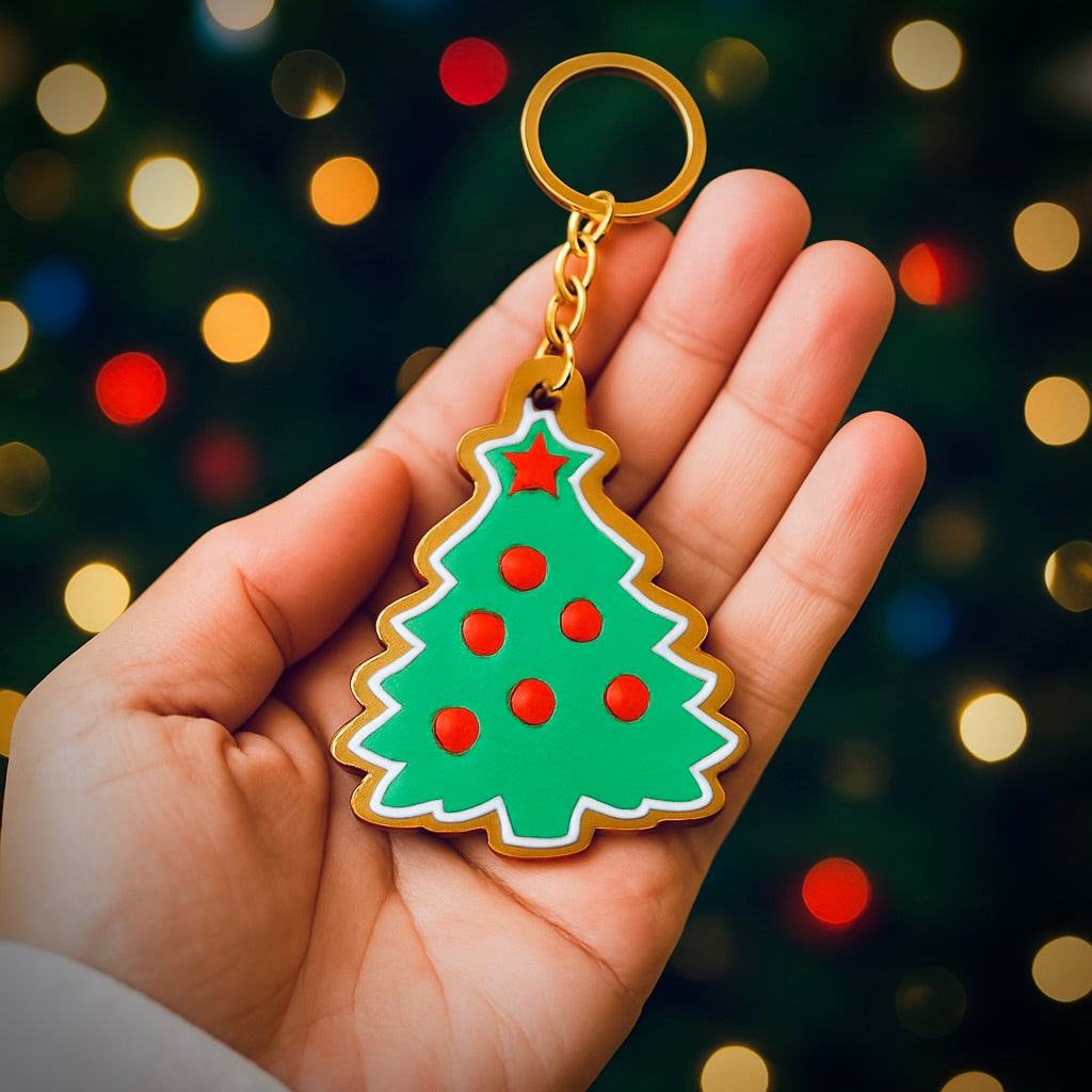 Set de 4 Llaveros Navideños con Chip NFC – Elige tus Diseños Favoritos