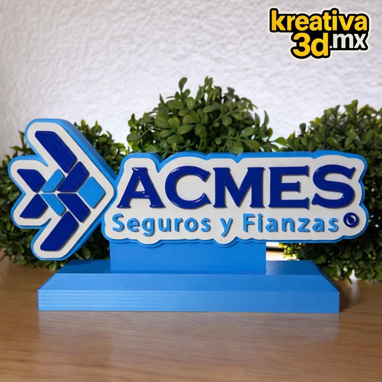 📢 Letrero 3D Personalizado con Logo (25 cm) | para Mostrador