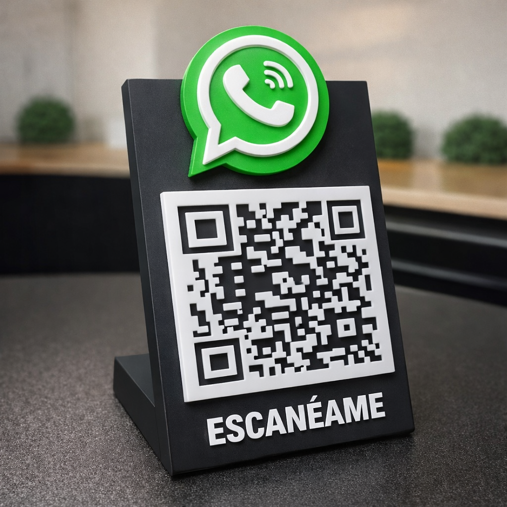 Tablero personalizado con Qr (12cm x 15cm)