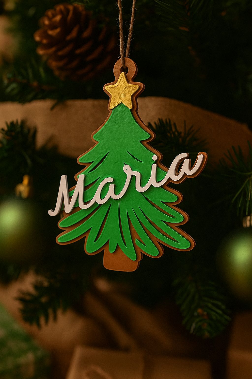 Set de 3- esferas Navideñas con Nombre Personalizadas