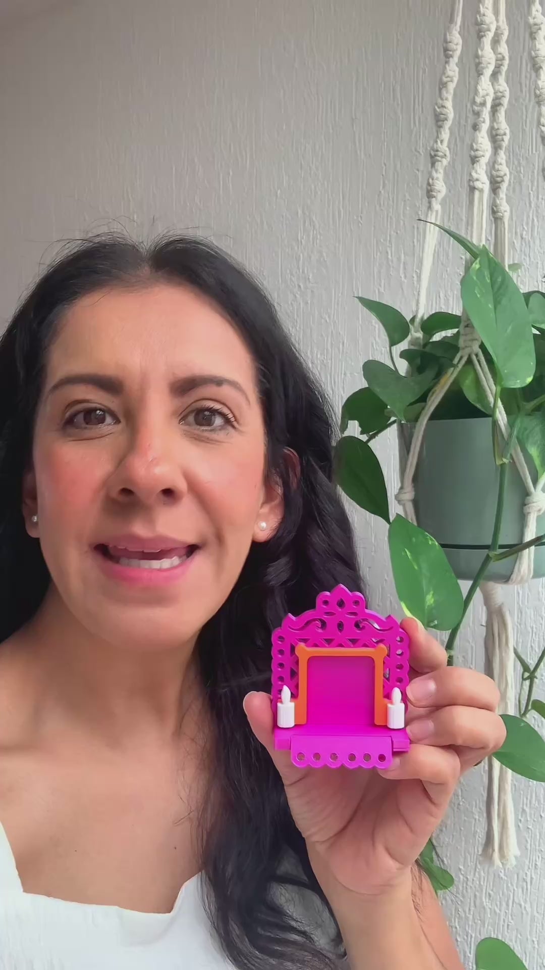 2 Mini Altares Magnéticos Día de Muertos – Con Velas Decorativas y Marco para Foto
