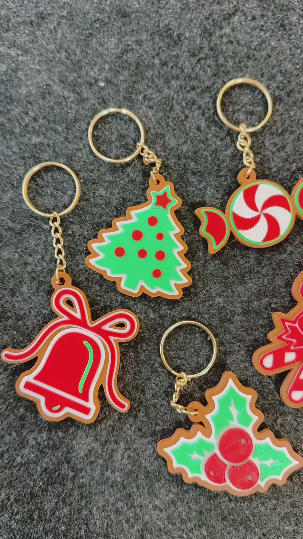 Set de 4 Llaveros Navideños con Chip NFC – Elige tus Diseños Favoritos