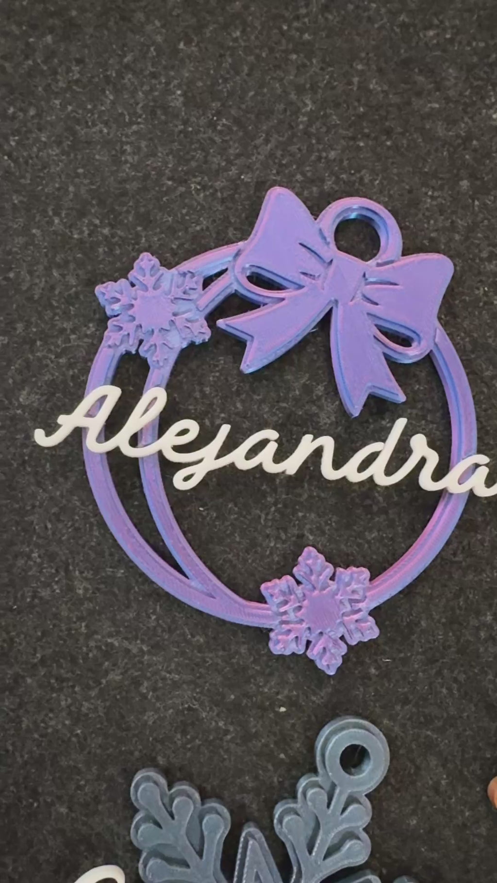 Set de 3- esferas Navideñas con Nombre Personalizadas