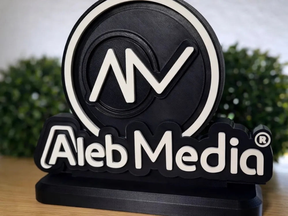Letrero 3D corporativo personalizado impreso en Kreativa3D